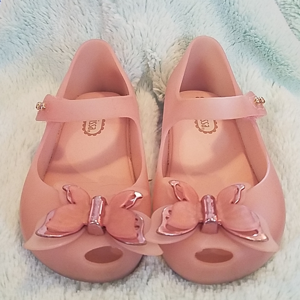 Mini Melissa Butterfly sandals sz 7 US